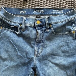 J. Crew Blue Vintage Slim Straight Leg Jeans Classic Style